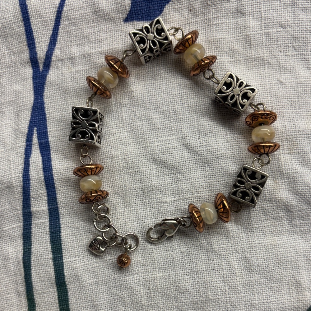 Elegant Silver and Gold Bracelet